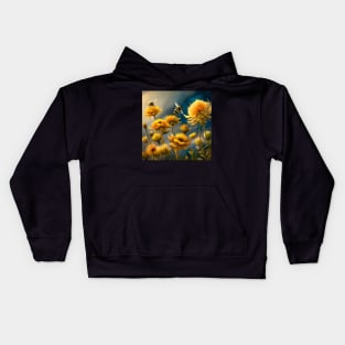 Wild Flowers Growing Kids Hoodie